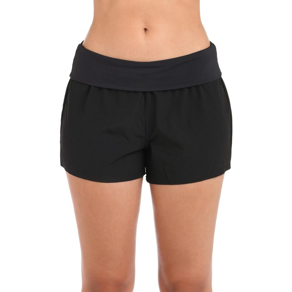 La Blanca Women's All Aboard 3" Board Short, Black//All Aboard, XL